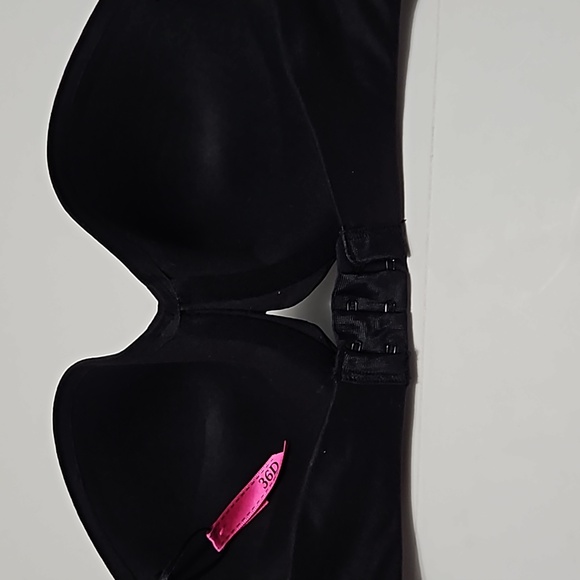 Maidenform Comfort Devotion Strapless Black Padded Underwire Bra Size 36D #W-742 - Picture 3 of 12